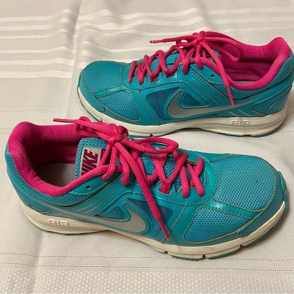 Nike Air Relentless 3 Womens Running Athletic Shoes Bright Blue & Pink size 8 - Picture 4 of 8